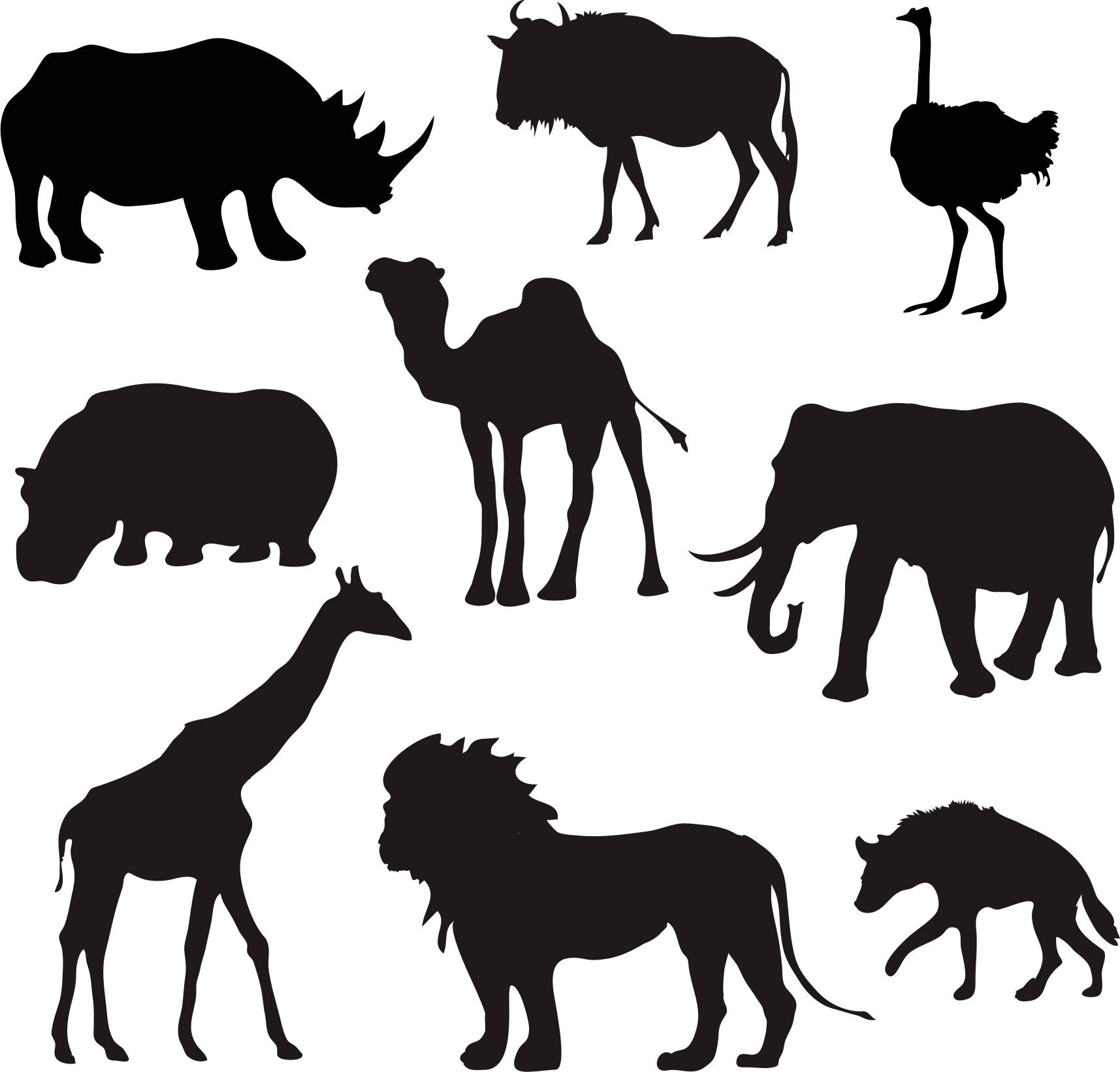 African Animal Cutouts – Oregon Wood Products