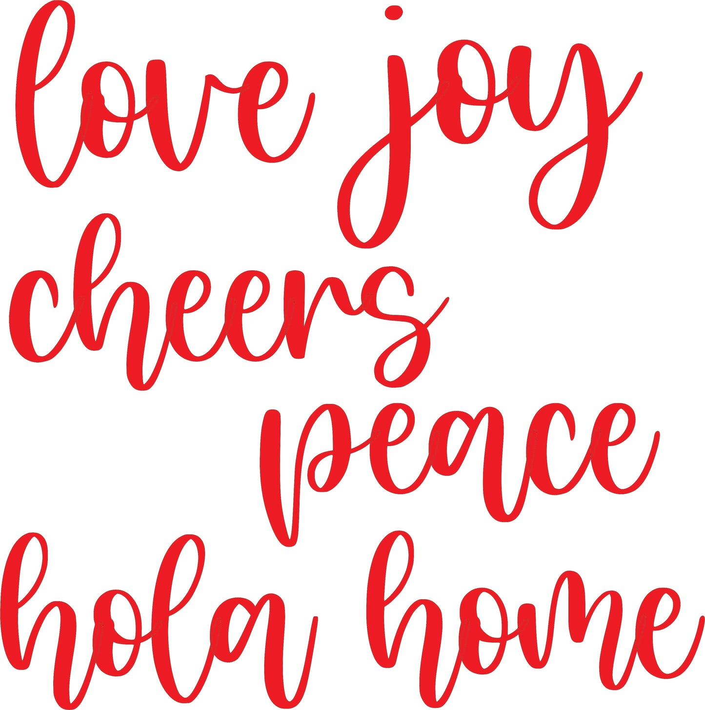 Wall Art Word Set