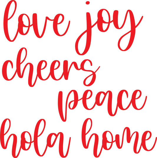 Wall Art Word Set