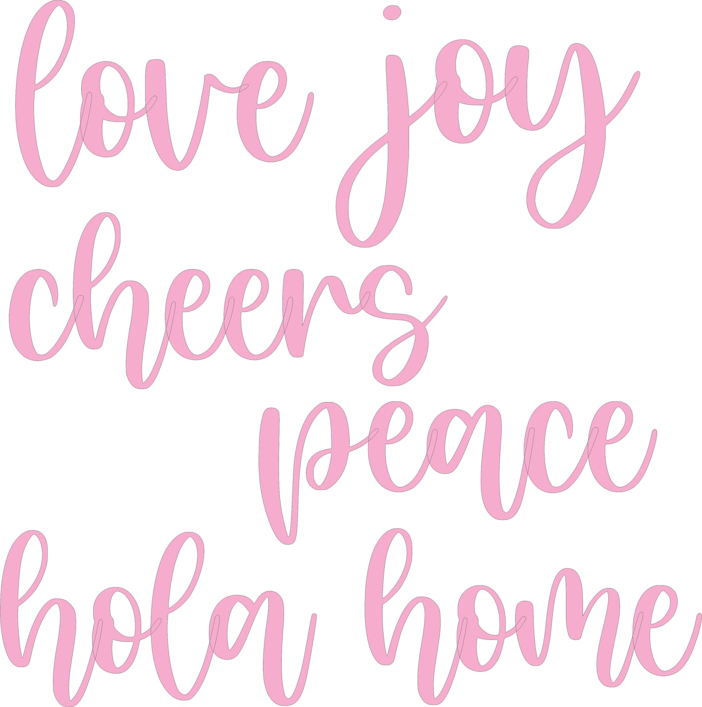 Wall Art Word Set